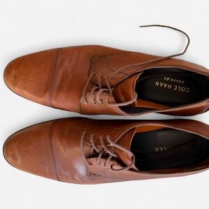 Cole Haan Men's Tan Leather Derbys